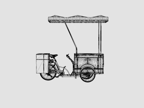 Cargobike Cafe 3D Model