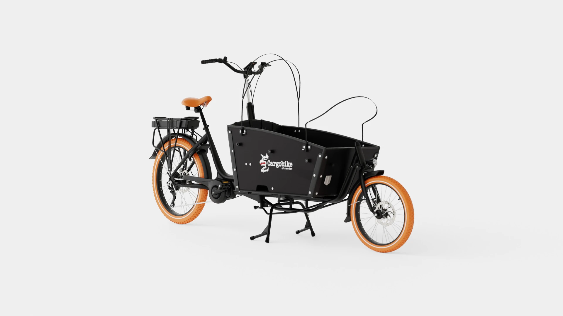 Cargobike Long Lite Electric 3D Model .c4d .max .obj .3ds .fbx .stl .blend