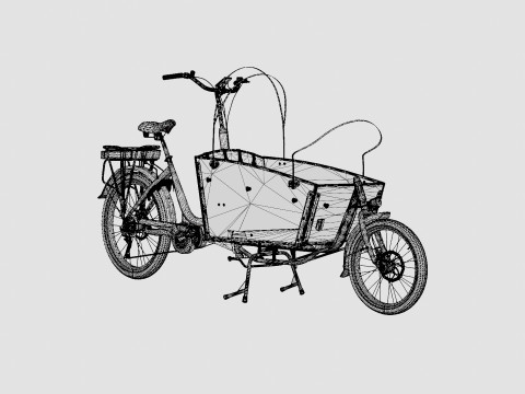 Cargobike Long Lite Electric 3D Model