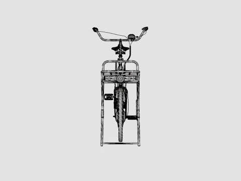 La bici elettrica del macellaio Modello 3D