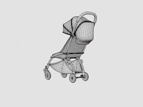 Babyzen Yoyo Complete Stroller 3D Model