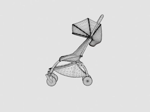 Babyzen Yoyo Complete Stroller 3D Model
