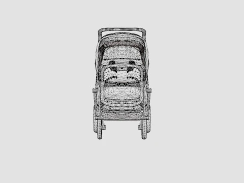 Britax Go Big Bassinet Prams Strollers 3D Model