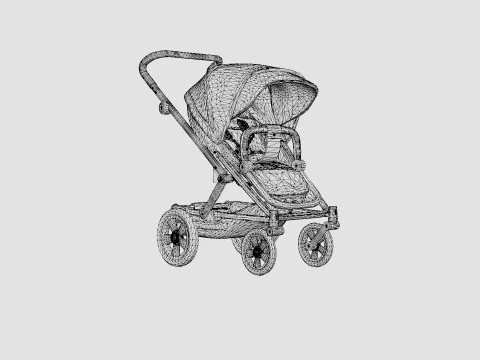 Britax Go Big Bassinet Prams Strollers 3D Model