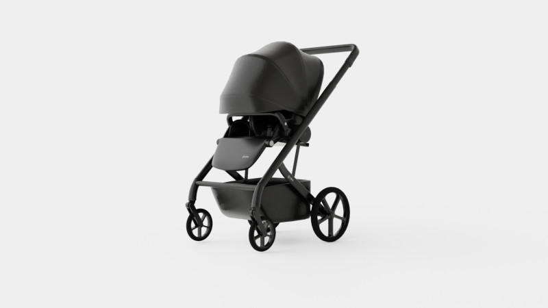 Cybex BaliosS Lavastone Black Strollers 3D Model .c4d .max .obj .3ds .fbx .stl .blend 