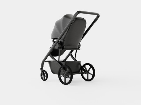 Cybex BaliosS Lavastone Black Strollers 3D Model