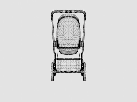 Cybex BaliosS Lavastone Black Strollers 3D Model