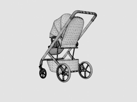 Cybex BaliosS Lavastone Black Strollers 3D Model