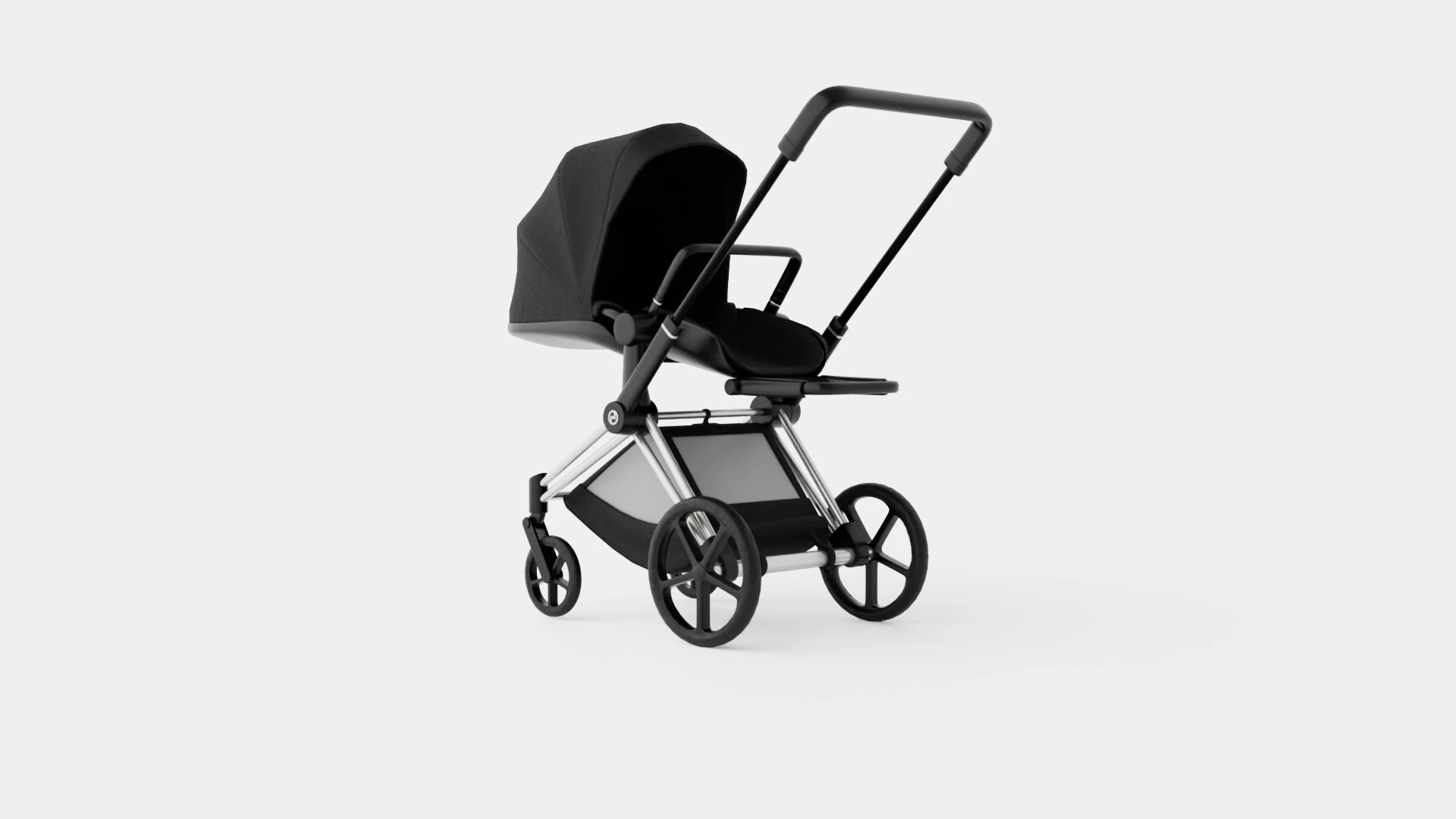 Cybex Priam 2019 Complete Stroller Plus 3D Model .c4d .max .obj .3ds .fbx .stl .blend 