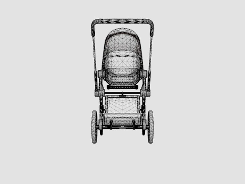 Cybex Priam 2019 Complete Stroller Plus 3D Model