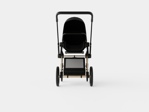 Cybex Priam 2019 Complete Stroller Rosegold 3D Model
