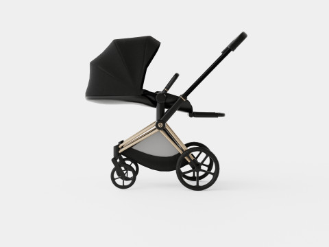 Cybex Priam 2019 Complete Stroller Rosegold 3D Model