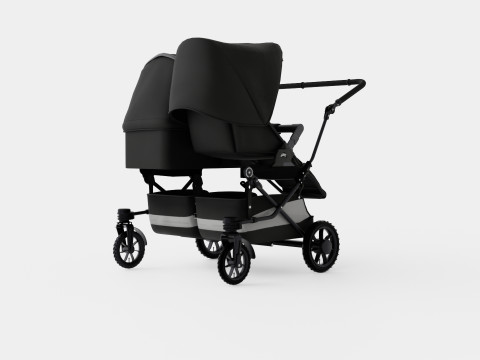 Emmaljunga Double Viking Stroller 3D Модель