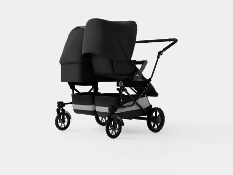 Emmaljunga Double Viking Stroller 3D Model