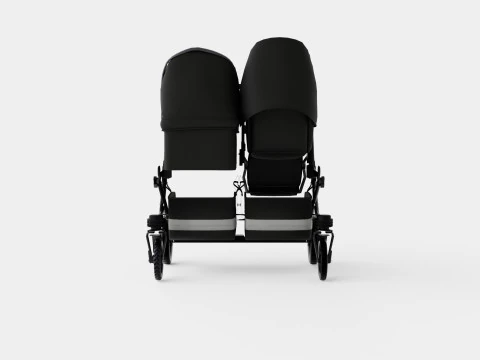 Emmaljunga Double Viking Stroller 3D Model