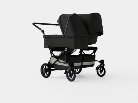 Emmaljunga Double Viking Stroller 3D Модель