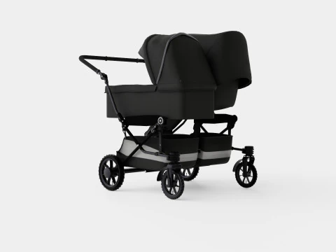 Emmaljunga Double Viking Stroller 3D Model