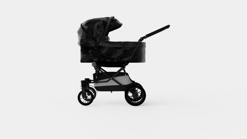 Emmaljunga Edge Duo Stroller 3D Model .c4d .max .obj .3ds .fbx .stl .blend 