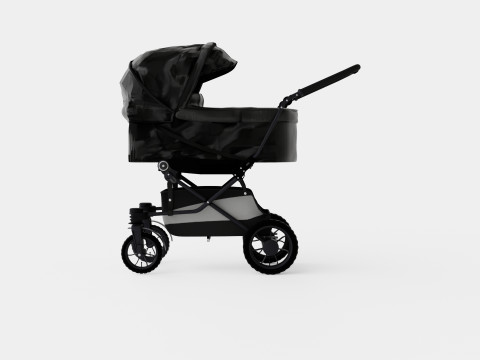 Emmaljunga Edge Duo Stroller 3D Model