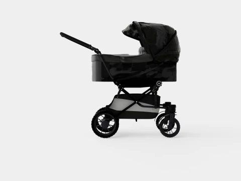 Carrinho Emmaljunga Edge Duo Modelo 3D