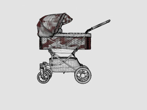 Carrinho Emmaljunga Edge Duo Modelo 3D