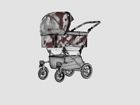 Carrinho Emmaljunga Edge Duo Modelo 3D