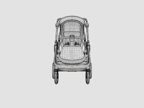 Emmaljunga NXT90 Stroller MixMatch Stroller 3D Модель