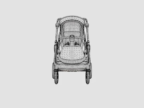 Carrinho Emmaljunga NXT90 MixMatch Modelo 3D