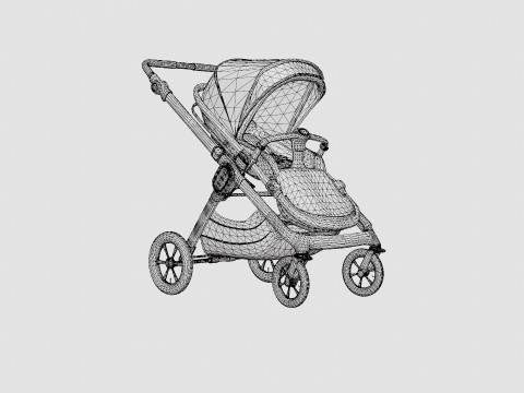 Emmaljunga NXT90 Stroller MixMatch Stroller 3D Модель