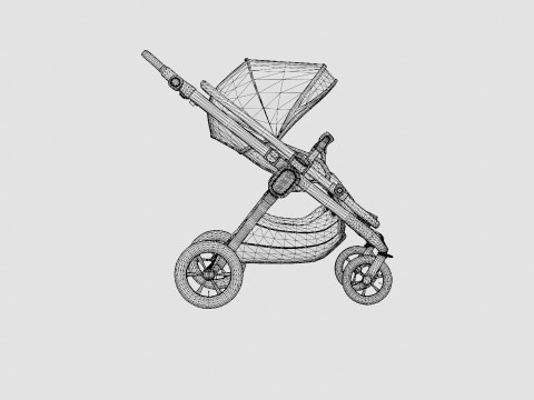 Emmaljunga NXT90 Stroller MixMatch Stroller 3D Модель