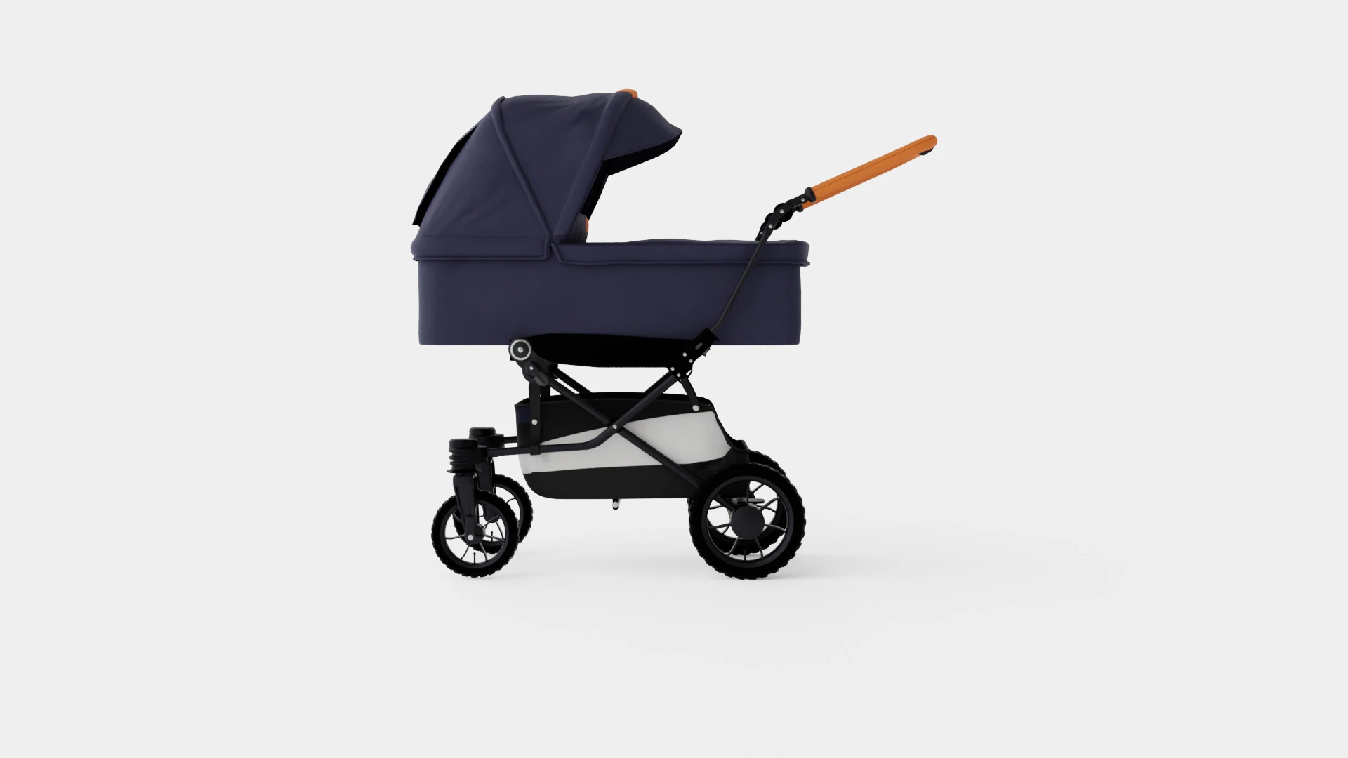 Emmaljunga Super Viking 2019 Stroller 3D Model .c4d .max .obj .3ds .fbx .stl .blend 