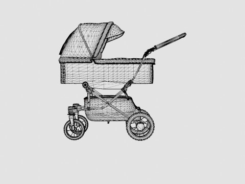 Emmaljunga Super Viking 2019 Stroller 3D Модель