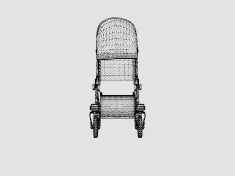 Emmaljunga Super Viking 2019 Stroller 3D Модель