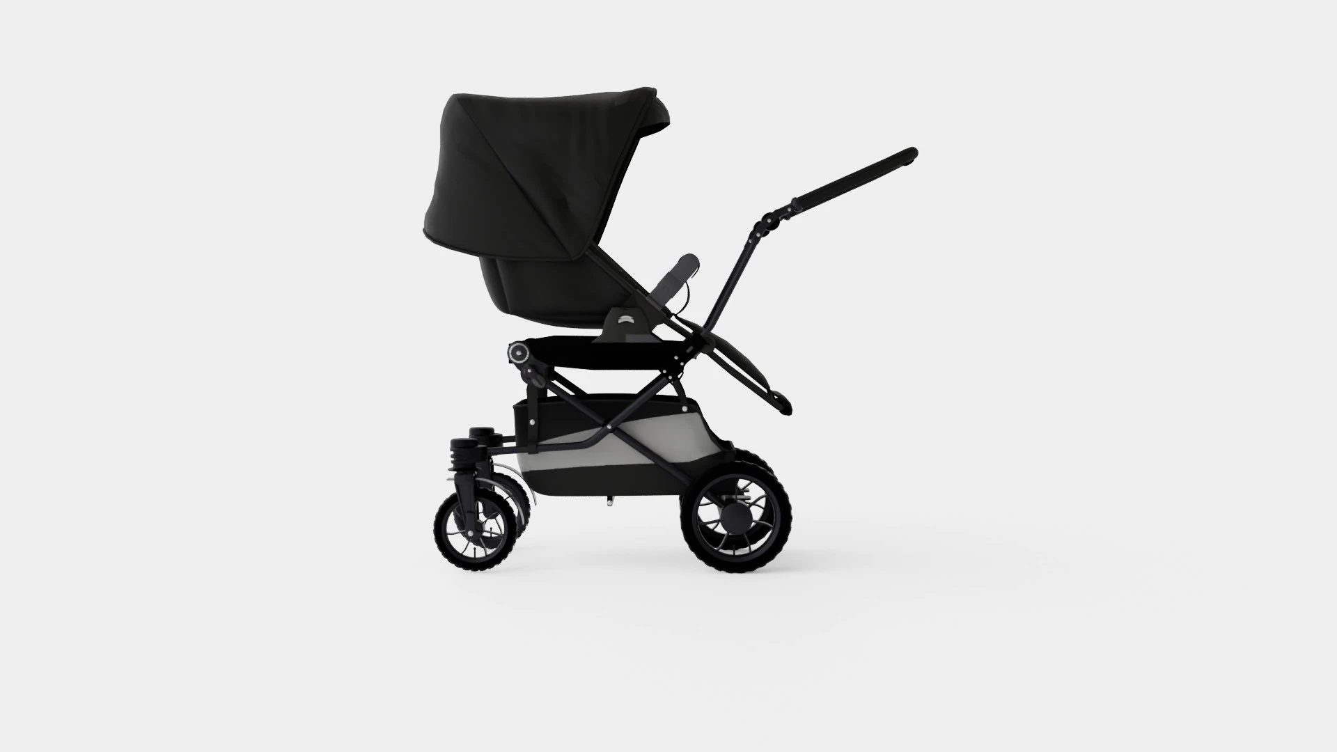 Emmaljunga Super Viking 2019 Stroller 3D Model .c4d .max .obj .3ds .fbx .stl .blend 