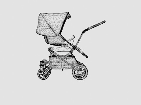 Emmaljunga Super Viking 2019 Stroller 3D Model