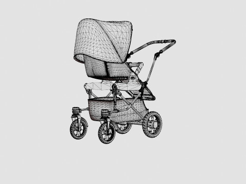 Emmaljunga Super Viking 2019 Stroller 3D Model