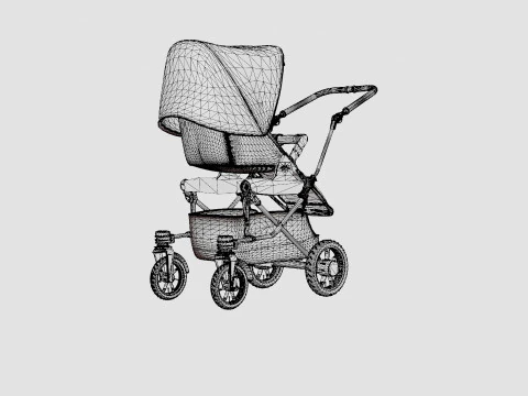 Emmaljunga Super Viking 2019 Stroller 3D Model