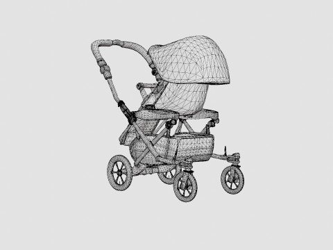 Emmaljunga Viking 2019 Complete Stroller 3D Model
