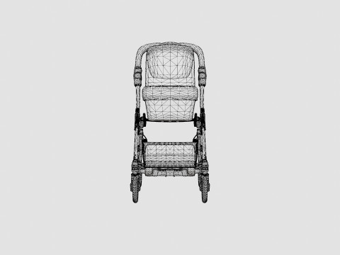 Emmaljunga Viking 2019 Complete Carriage Stroller 3Dモデル