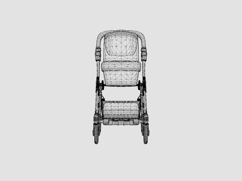 Emmaljunga Viking 2019 Complete Carriage Stroller 3D Model