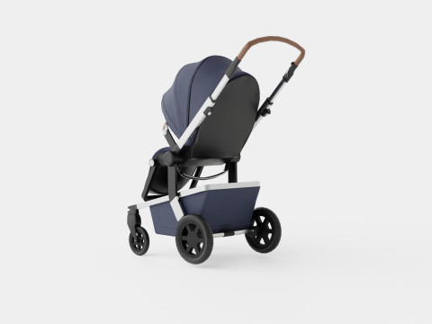 Joolz Hub Classic Blue Stroller Model 3D