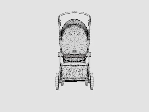 Joolz Hub Stroller Grey 3D Model