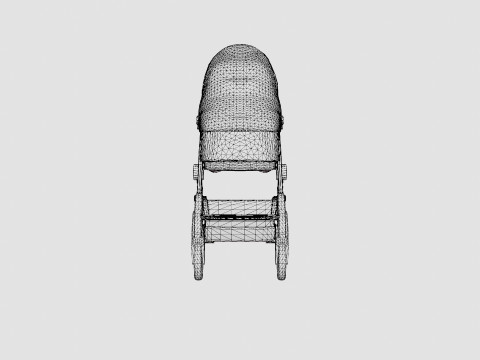 Silver Cross Granite Stroller 3D 모델