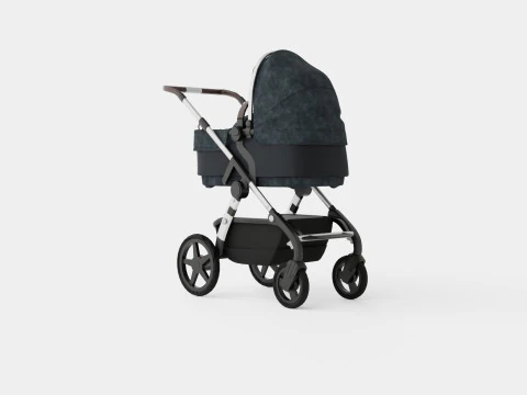 Silver Cross Slate Stroller 3D Model