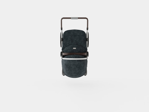 Silver Cross Slate Stroller 3D 模型