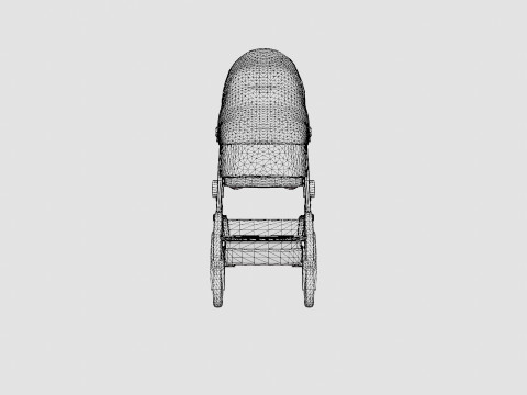Silver Cross Slate Stroller 3D 模型