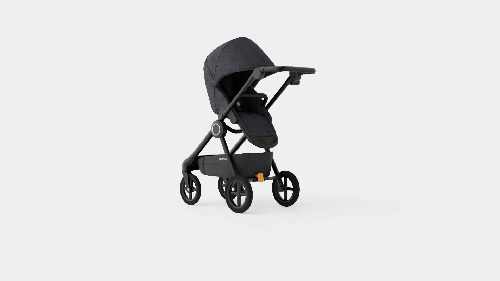 Stokke Beat Black Melange Stroller 3D Model .c4d .max .obj .3ds .fbx .stl .blend 