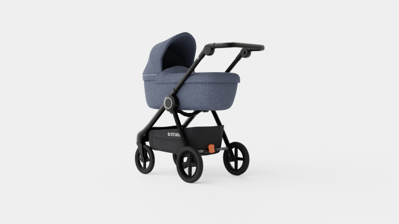 Stokke Beat Blue Stroller 3D Model .c4d .max .obj .3ds .fbx .stl .blend 