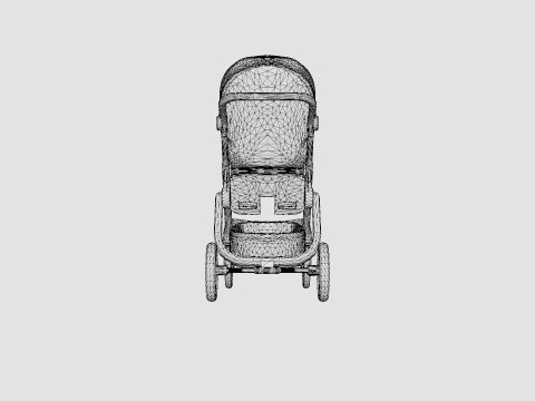 Stokke Trailz Complete Stroller 3D मॉडल