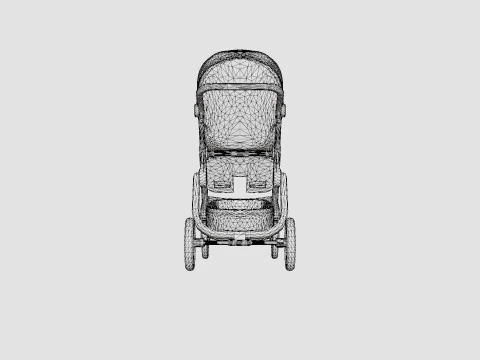 Stokke Trailz Complete Stroller 3D Model